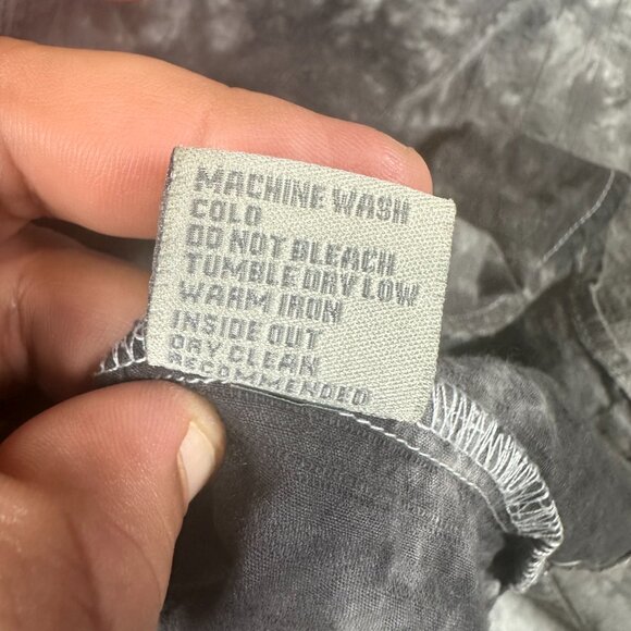 Vintage Y2K Eighty Eight Long Sleeve Shirt Size XL Gray Button Up Grunge Goth - Picture 12 of 14